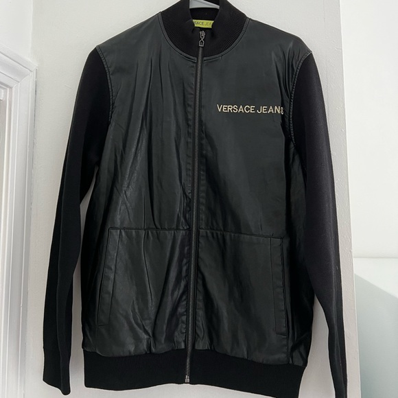 Synthetic leather Versace Jeans Jacket. - Picture 2 of 3